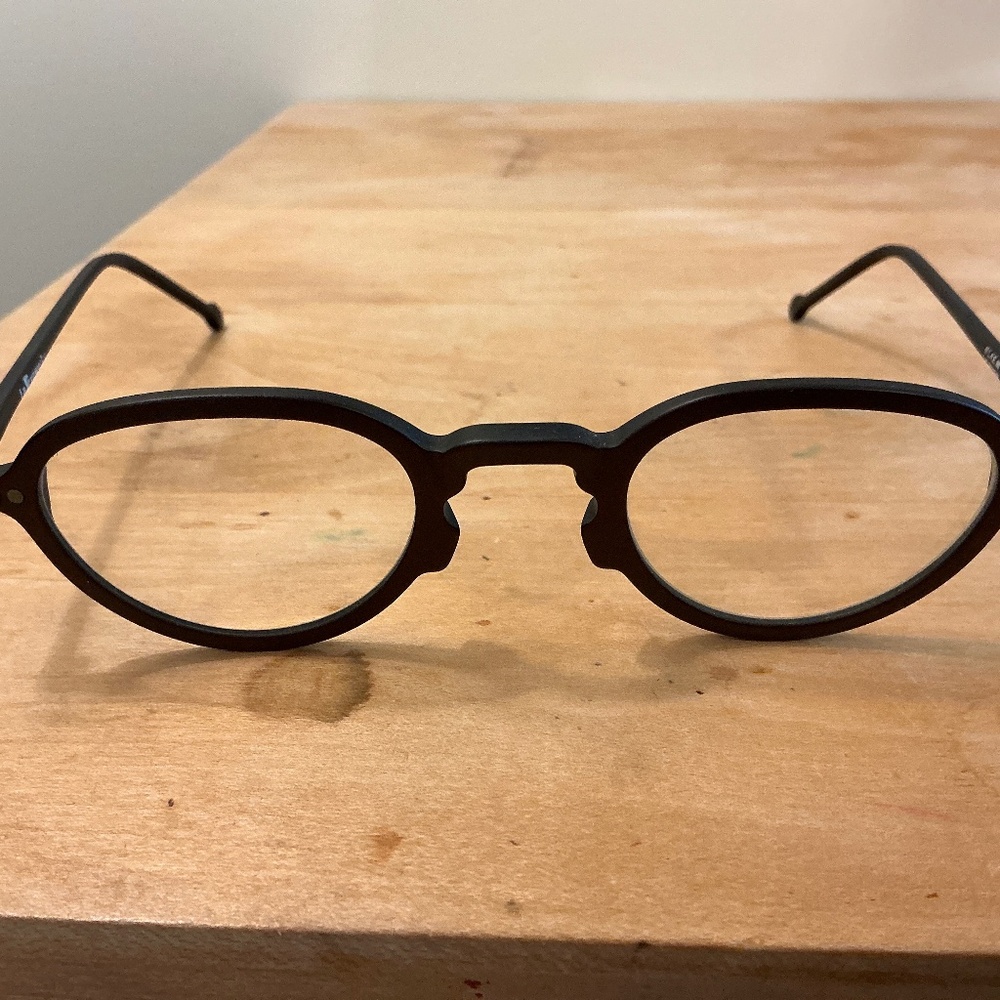 LA eyeworks Sage 338M Brown Matte eyeglass frames